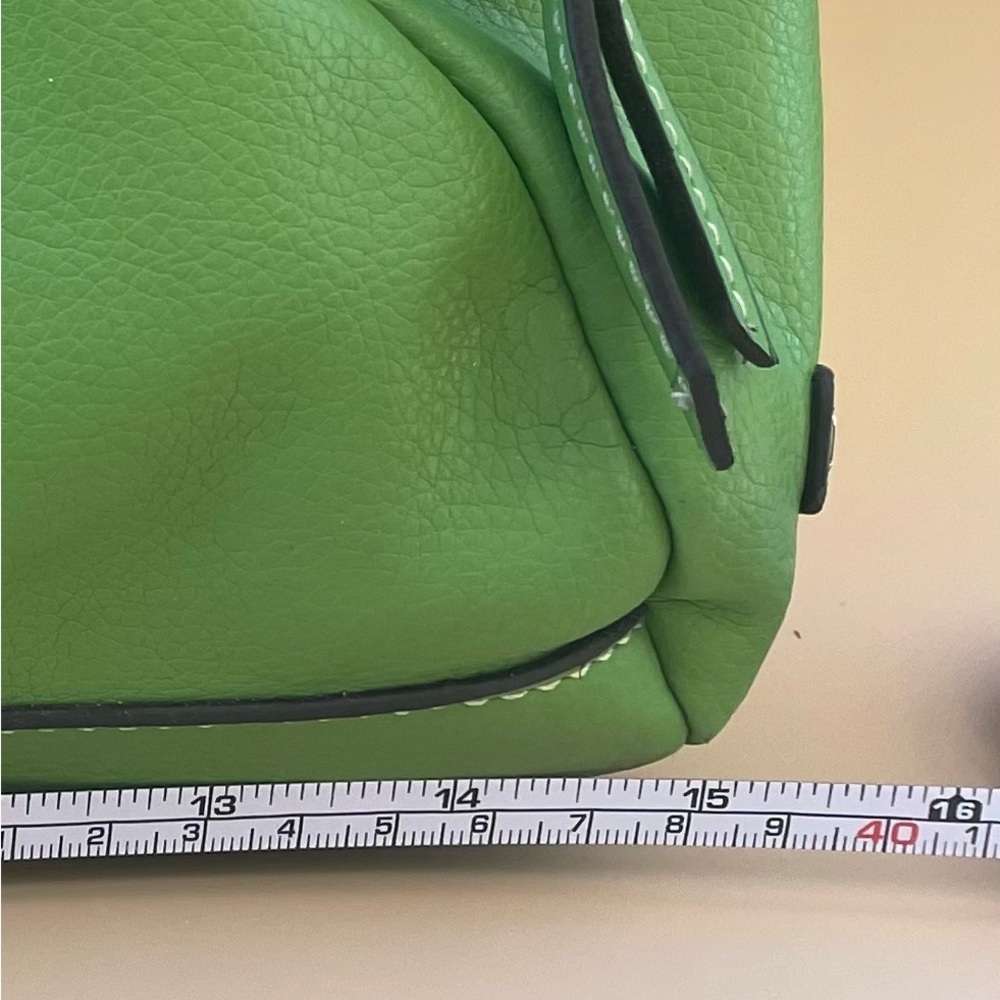 Beautiful Spring Green Multiple Pocket Satchel / … - image 7